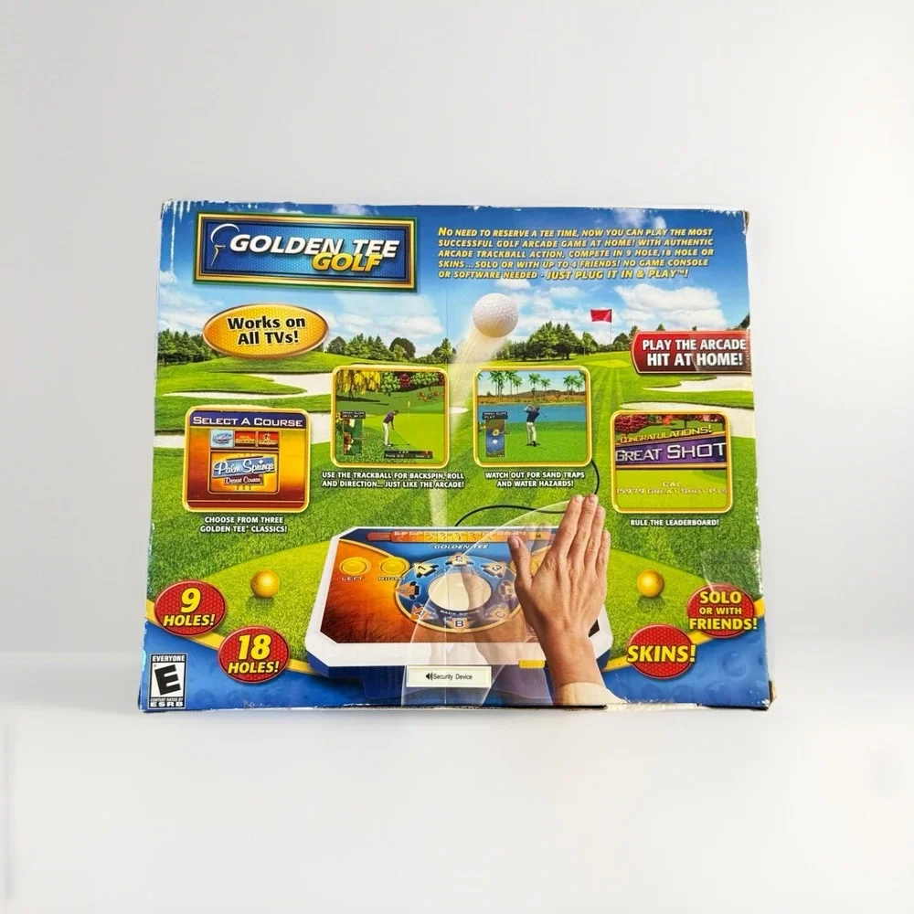 Golden Tee Golf Plug & Play TV Video Game Jakks Pacific Home Arcade - Sealed